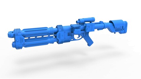 1:6 Cosplay 3D printable Shore trooper Blaster E-22 from the movie Star Wars Rogue One 2016