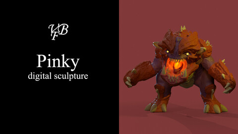 Pinky from Doom: Burps from Hell! 3D-Printable STL
