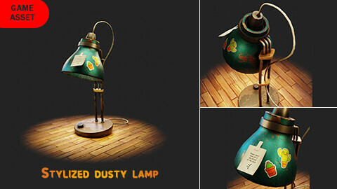 Stylized dusty lamp