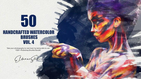 50 Handcrafted Watercolor Brushes - Vol. 4