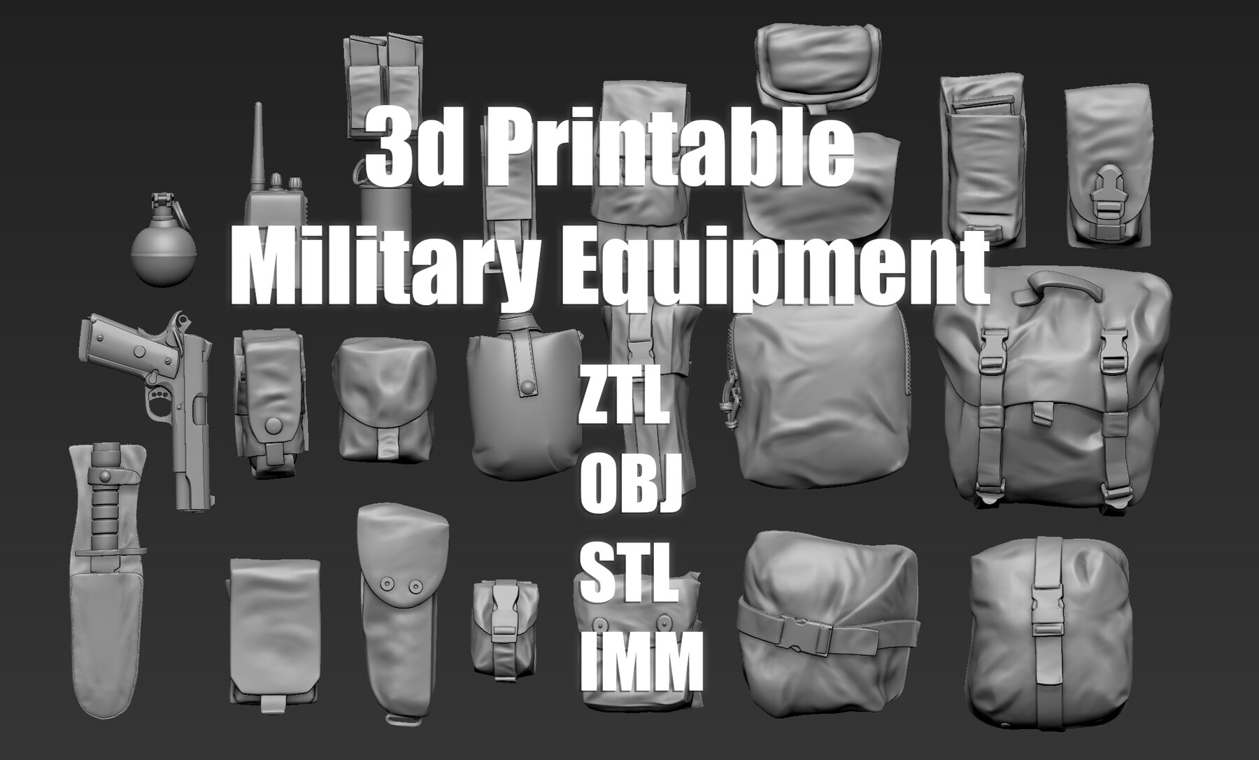 ArtStation 3d Printable Military Equipment Resources