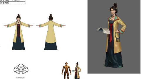 Low poly 3D Women - Dong City Warehouse Manager