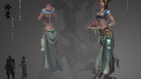 Low poly 3D Women - Mercy Star