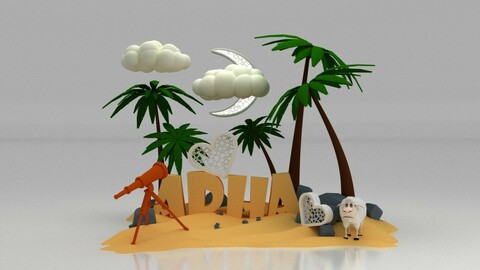 Eid Al adha Island Decoration