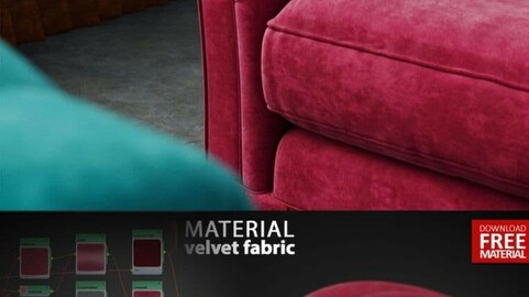 Velvet Material V-RAY (animations and photos)