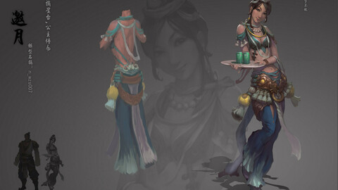 Low poly 3D Women - Invite Month