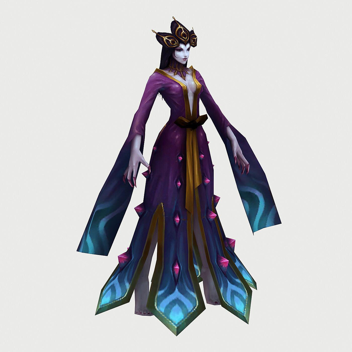 ArtStation - Low poly 3D Women - Spider Witch | Game Assets