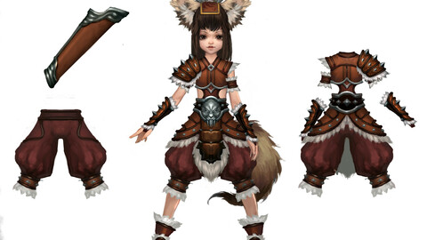 Little Fox Girl - Leather Suit 09