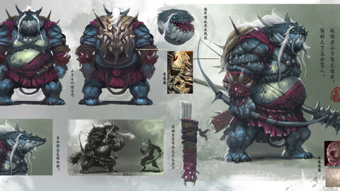 Low poly 3D Monster - Ashdo