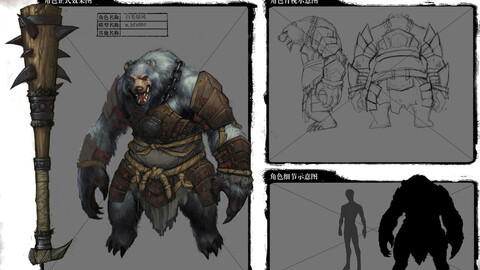 Low poly 3D Monster - White Wind 06