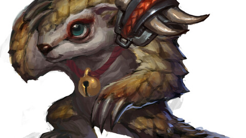 Low poly 3D Monster - Pangolin 02