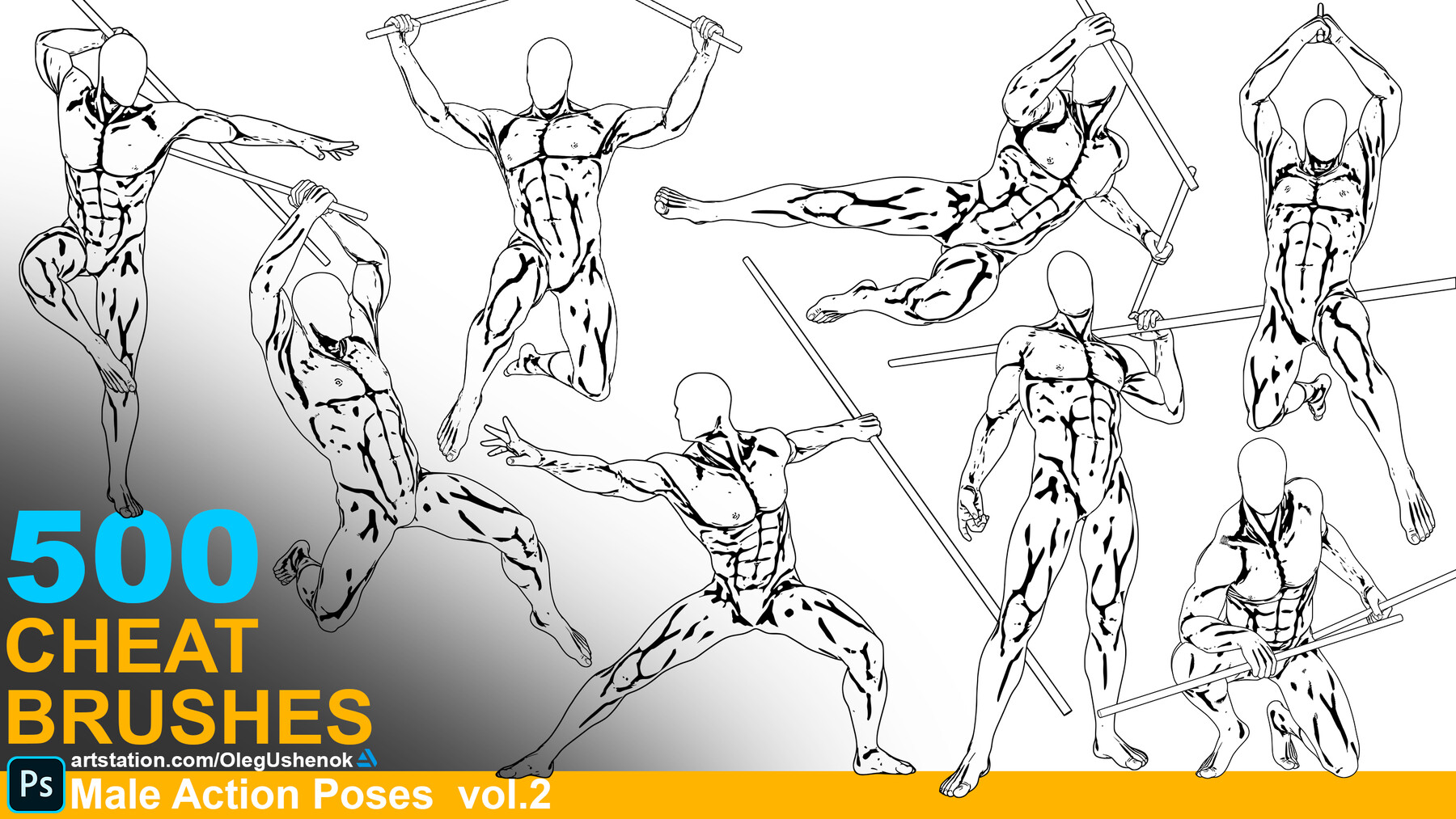 ArtStation - Dynamic Action Poses Photo reference Pack . 520+ JPEGs |  Resources