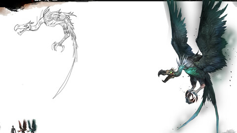 Low poly 3D Monster - Heartbreaker