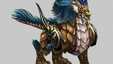 3D Monster - Yellow The mythical wild animal