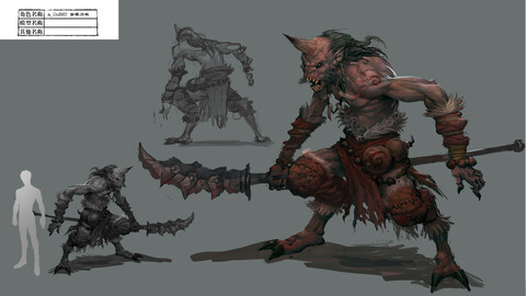 Low poly 3D Monster - Golden Rhinoceros