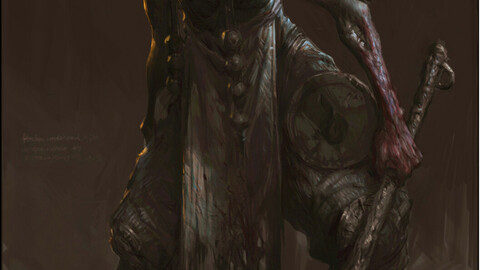 Low poly 3D Monster - Crying