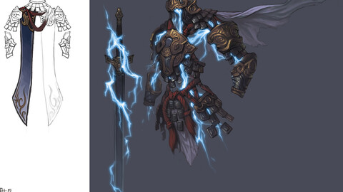 Low poly 3D Monster - Skull Soldier