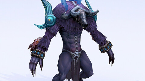 Low poly 3D Monster - Connolly Head 02