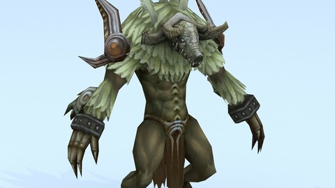 Low poly 3D Monster - Connolly Head 08