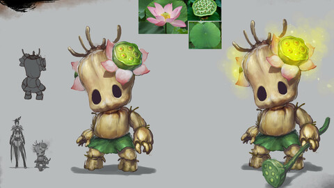 Low poly 3D Monster - Lian Wa