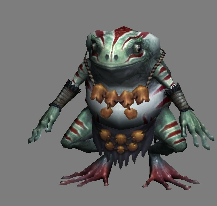 ArtStation - Low poly 3D Monster - Scattered Frog | Game Assets
