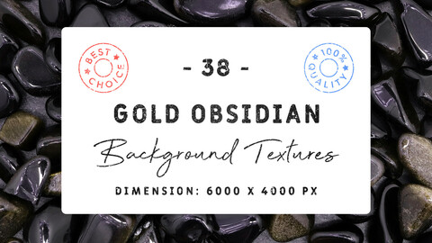 38 Gold Obsidian Background Textures