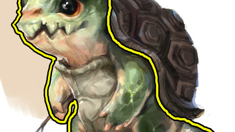 Low poly 3D Monster - Tortoise Soldier