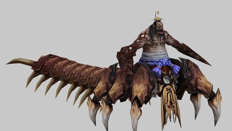 Low poly 3D Monster - Deaf