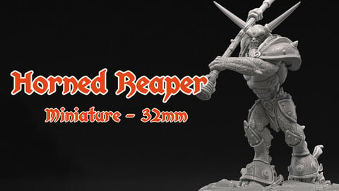 Horned Reaper - 32mm miniature