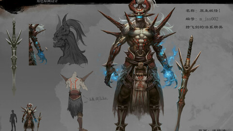 Low poly 3D Monster - Native Monster 01