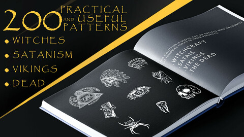 200 - Practical and Useful Patterns of themes: (Witches , Satanism , Vikings , Dead ) *4K High Quality*