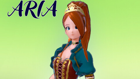 Aria (GAME READY VRC + VRM + FBX)