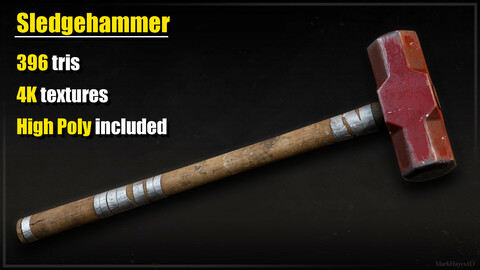 Sledgehammer - Game Ready PBR Prop
