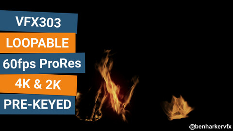 VFX303 - Loopable Ground Fire VFX Asset