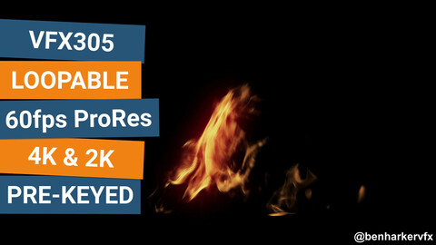 VFX305 - Loopable Ground Fire VFX Asset