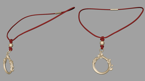 Chinese style necklace model