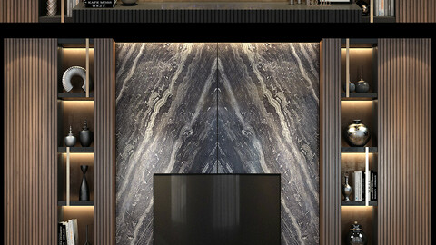 TV Wall set 01 / TV Stand / TV Shefl