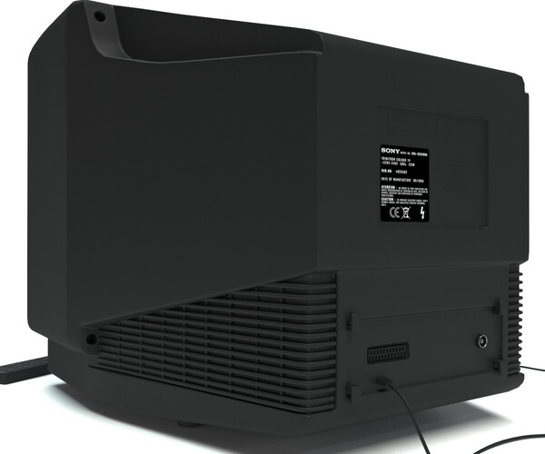 テレビ SonyTV ArtStation - Sony Trinitron KV-13TR28 TV 1995 | Resources