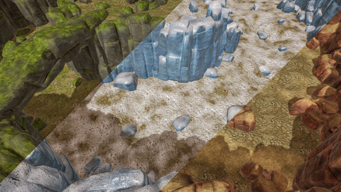 Stylized Rocks and Boulders 1