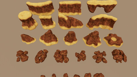 Stylized Rocks and Boulders 4