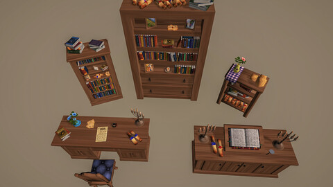 Stylized Fantasy Interior 1