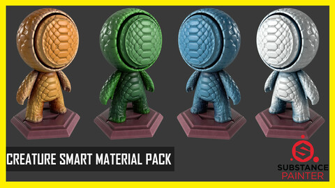DRAGON SKIN  STYLIZED SMART MATERIAL PACK | CREATURE SKIN STYLIZED