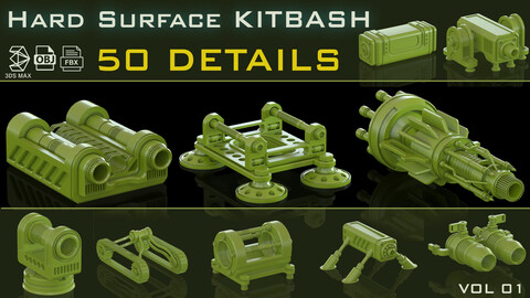 Hard Surface kitbash_VOL.01