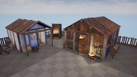 Modular Huts Asset