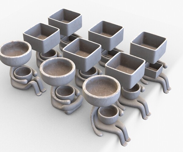 ArtStation - 3D printable Planters | Resources