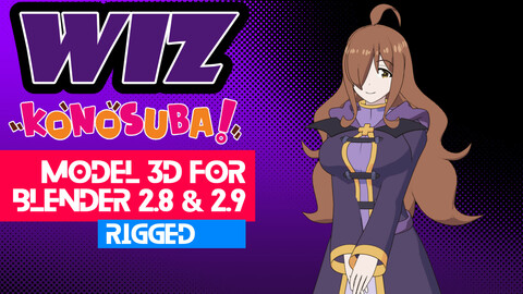 Wiz - Konosuba anime Model 3D