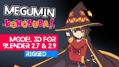 Megumin - Konosuba Anime Model 3D