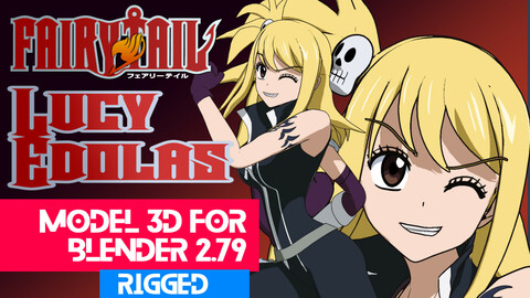 Lucy Edolas - Fairy Tail  Anime Model 3D