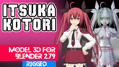 Itsuka Kotori - Date a Live  Anime Model 3D