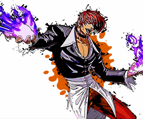 ArtStation - King of Fighters - Iori Yagami
